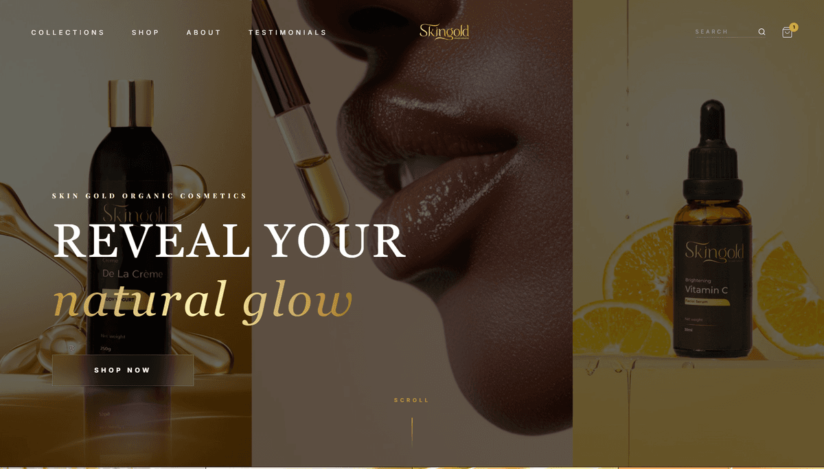 SkinGold Beauty E-commerce